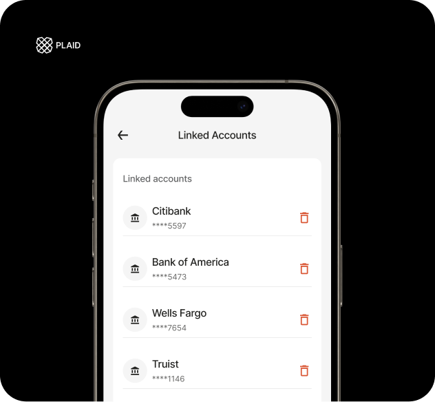 Kashvisor app showing linked multiple accounts dashboard
