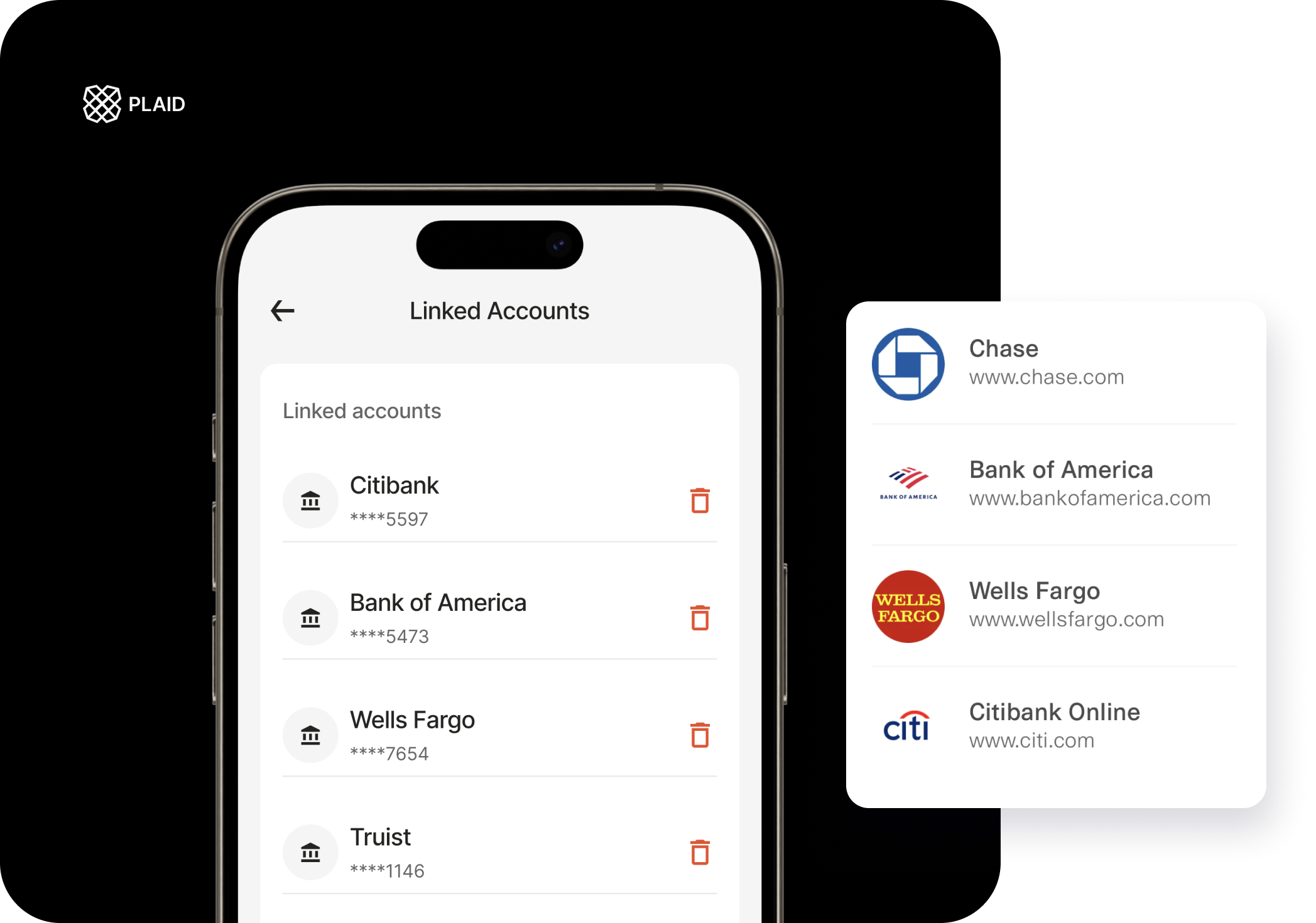 Kashvisor app showing linked multiple accounts dashboard